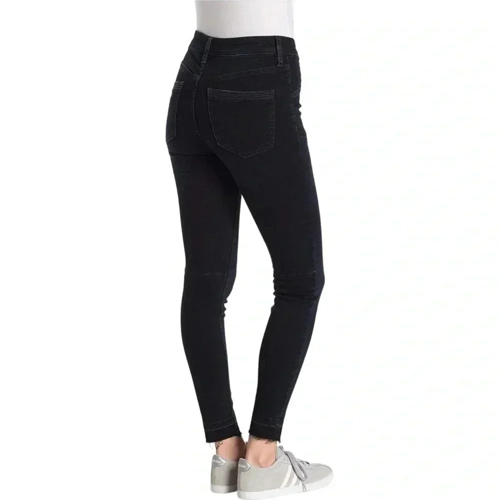 We The Free Ivy Released Hem Mid Rise Dark Navy Womens Skinny Jeans Size 24 - Picture 2 of 11